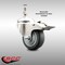 Service Caster 3 Inch 316SS Thermoplastic Rubber Swivel 12mm Stem Caster Total Lock Brake SCC-SS316TSTTL20S314-TPRB-M1215 - alternate 4